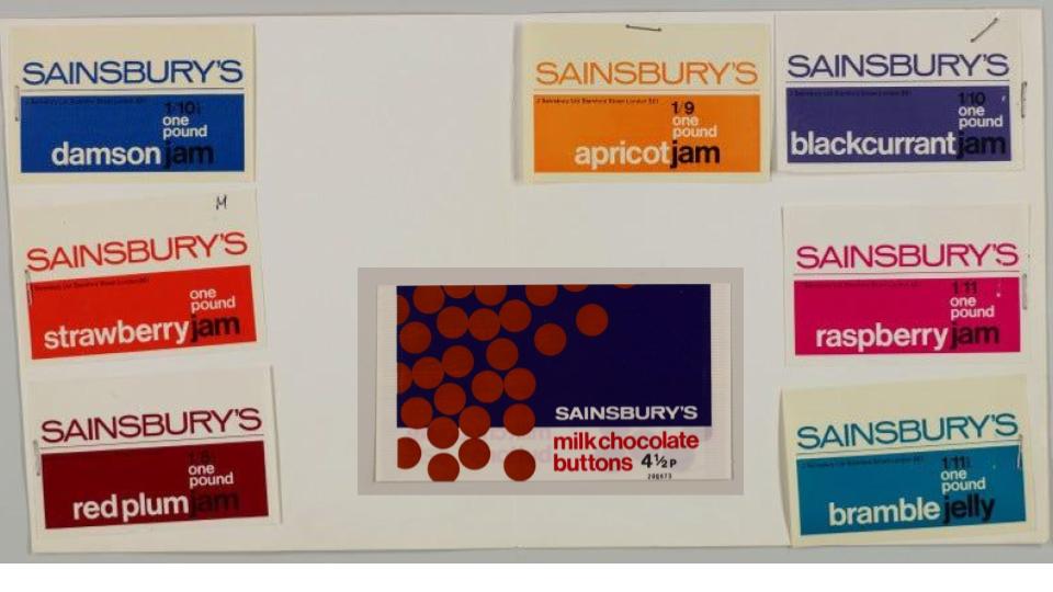 Sainsburys own label designs: an assortment of james, and milk chocolate buttons